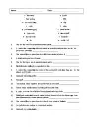 5th grade vocabulary practice worksheet