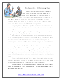 Reading Worksheets for 5th Graders