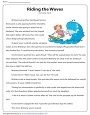 5th Grade Reading Comprehension Worksheets