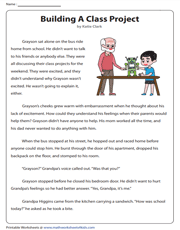 5th Grade Reading Comprehension Worksheets