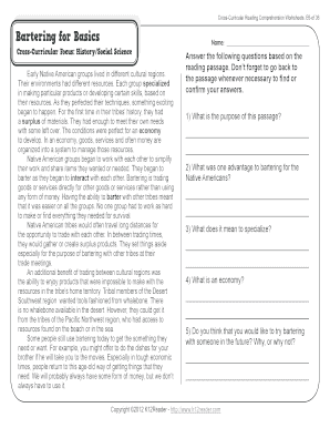 5th grade worksheet reading