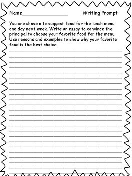 5th grade writing worksheet pdf