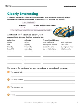 Download 5th Grade Writing Worksheets | Scholastic