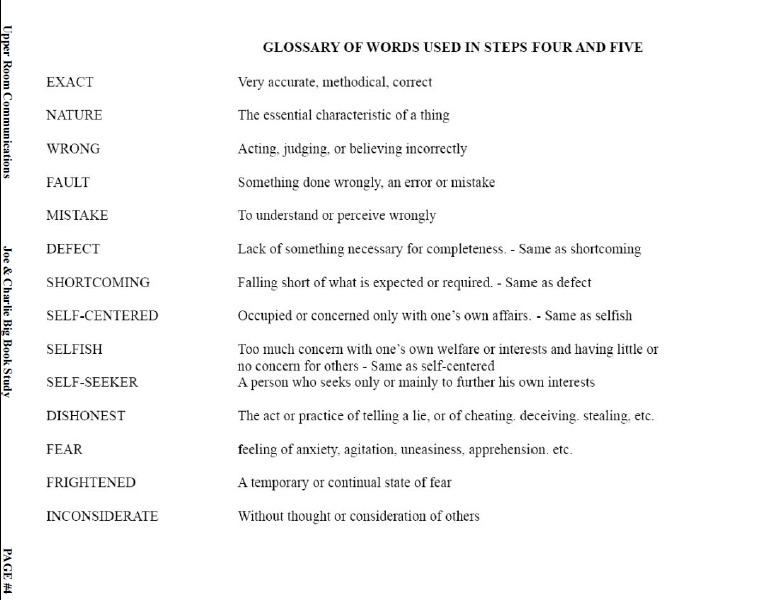 Big Book Study Guide Downloads