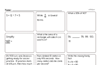 Free 6.EE.A.2 Common Core PDF Math Worksheets | edHelper.com