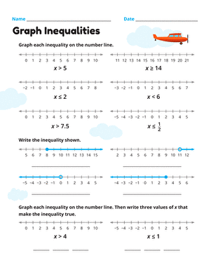 Graph Inequalities | Worksheet 