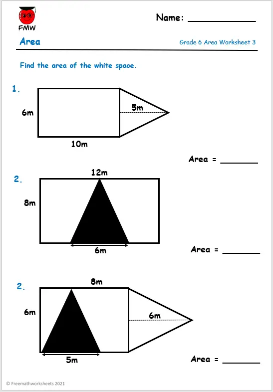 Grade 6 Free Math Worksheets - Printable Worksheets