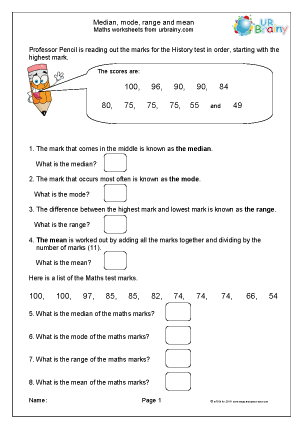 Year 6 Maths Worksheets (age 10-11) - URBrainy.com
