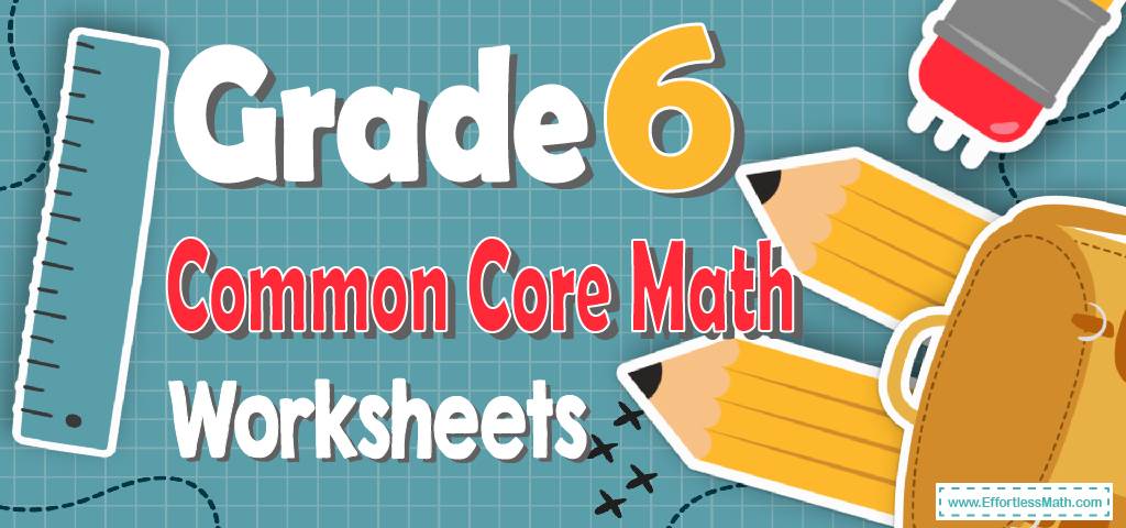 6th grade common core math worksheet pdf