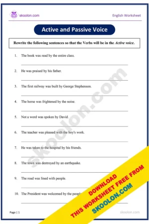 6th grade english worksheet with answers