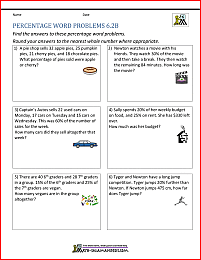6th grade fraction word problems
