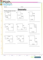 6th Grade Geometry Worksheets pdf