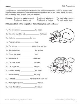 6th Grade Grammar Worksheets | Scholastic