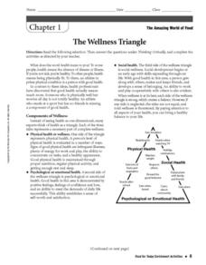 6th grade health worksheet