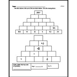 6th grade math enrichment worksheet