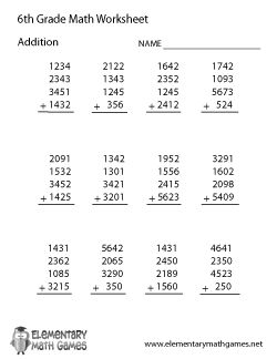 Sixth Grade Math Worksheets | Grade 6 math worksheets, Math ...