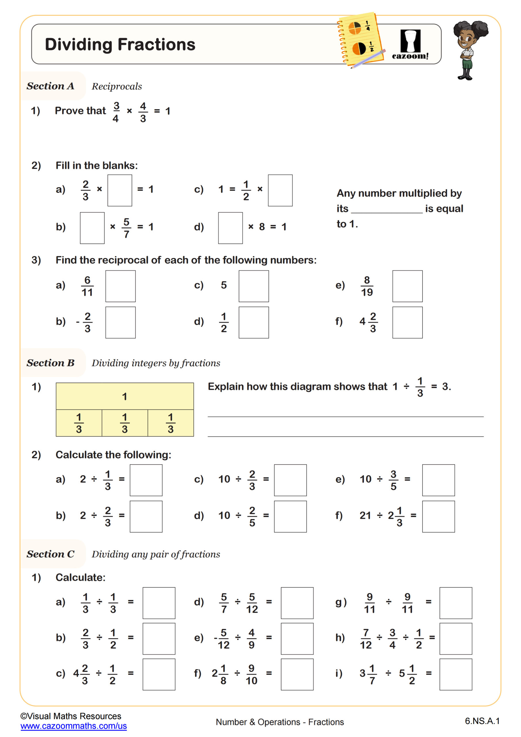 6th Grade Math Worksheets | Printable PDF Worksheets