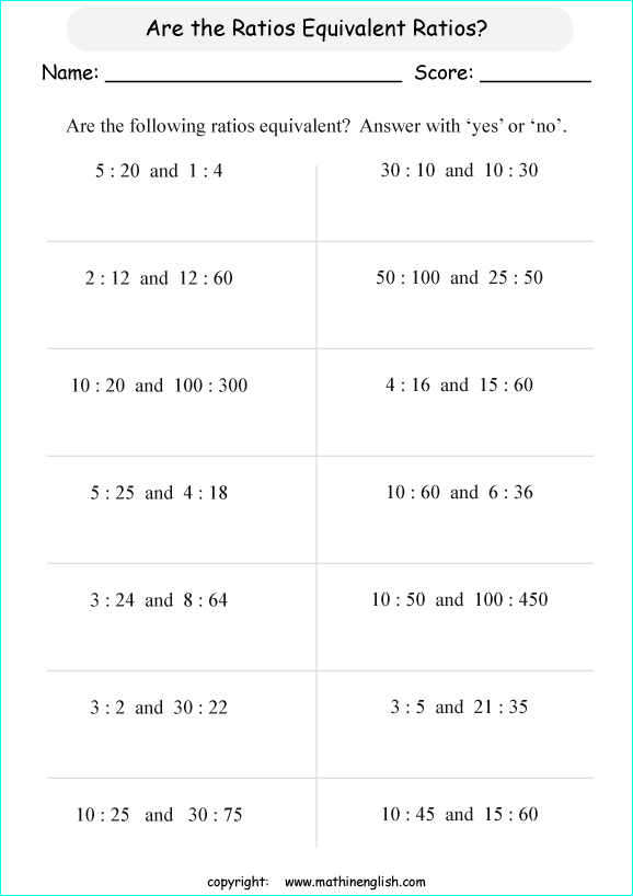 Printable primary math worksheet for math grades 1 to 6 based on ...
