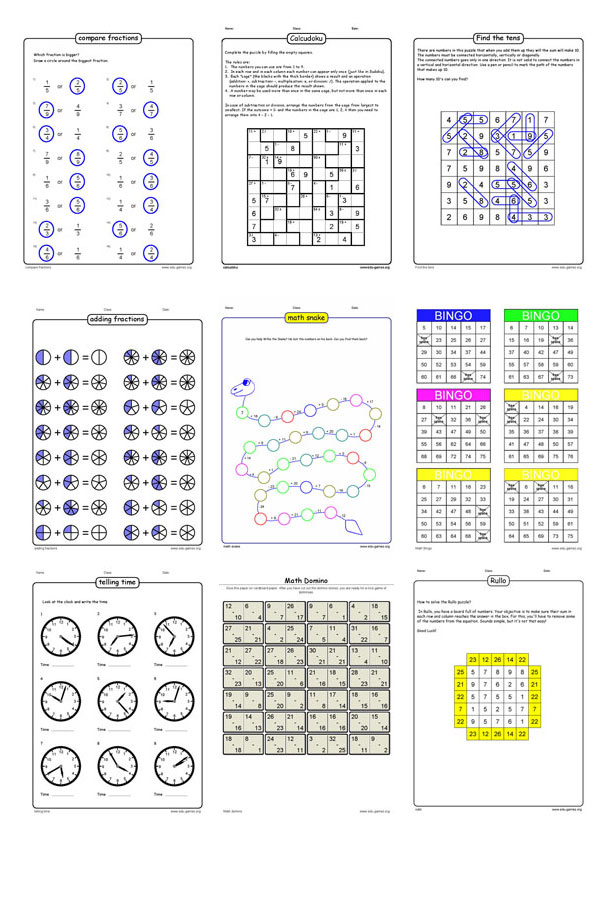 Sixth Grade Math Worksheets | Free Printable Worksheets