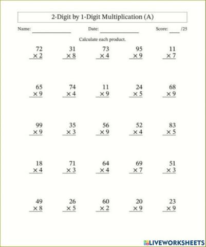 6th grade math worksheet to do online
