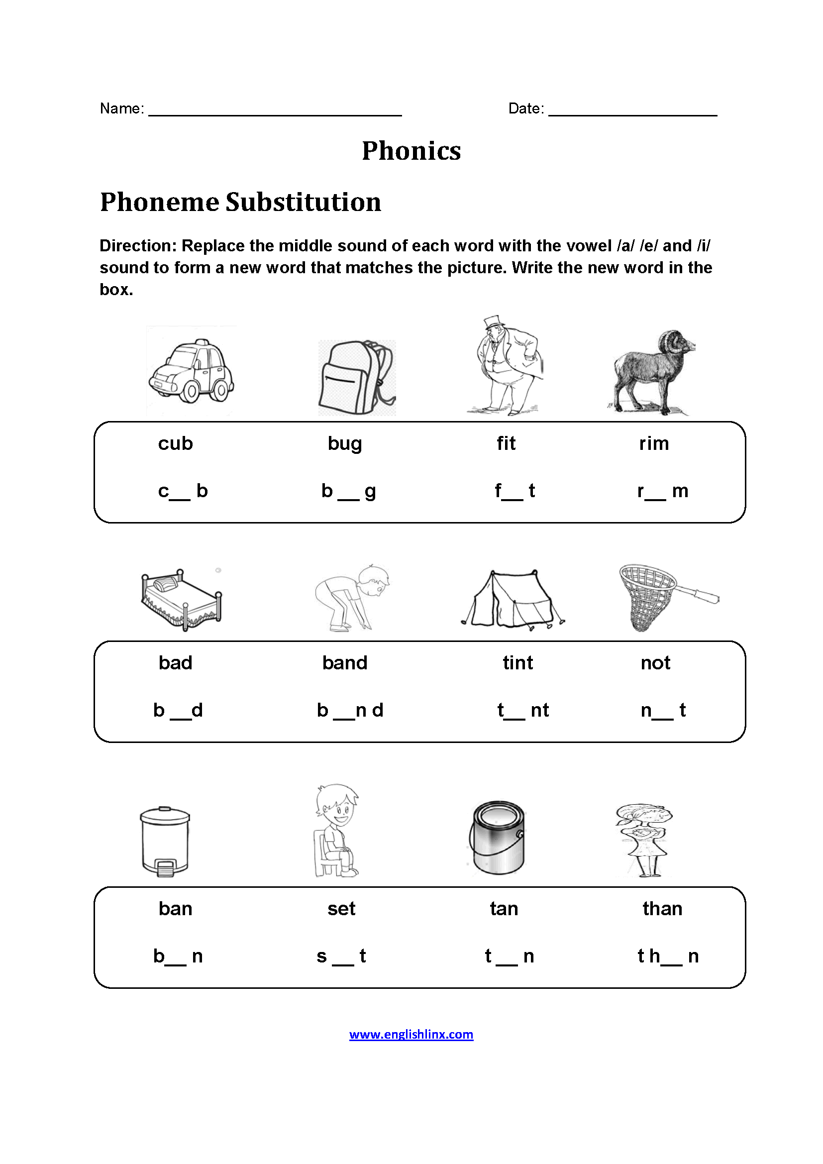 worksheets library | Phonics Worksheets