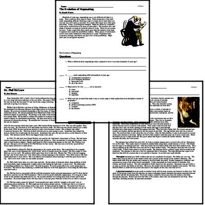 Reading Comprehension Worksheets | Free PDF Printables | edHelper.com