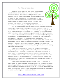 6th grade reading worksheet free printable