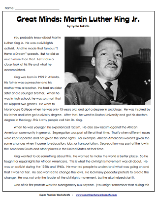 Reading Comprehension Passages with Questions - 6th Grade