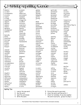Download 6th Grade Spelling Worksheets | Scholastic