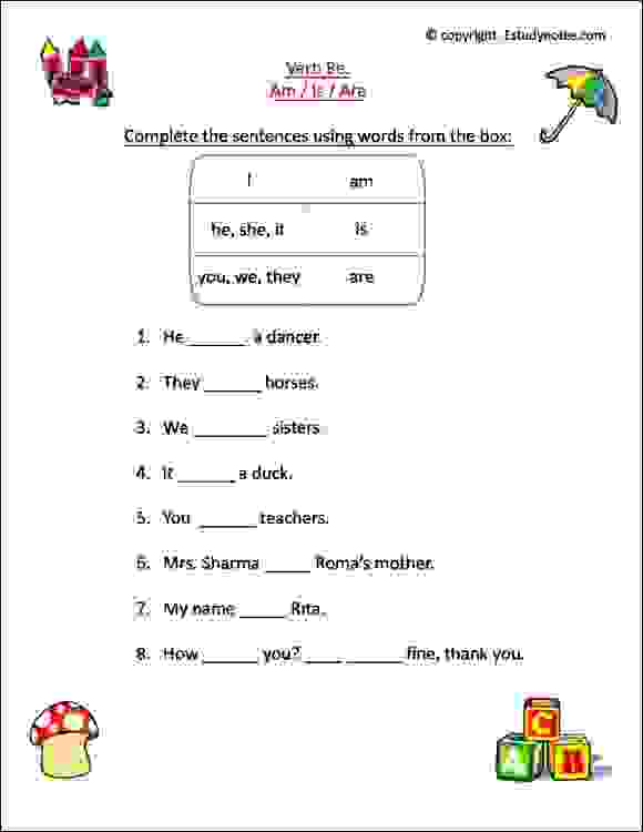 Verb Worksheet 6