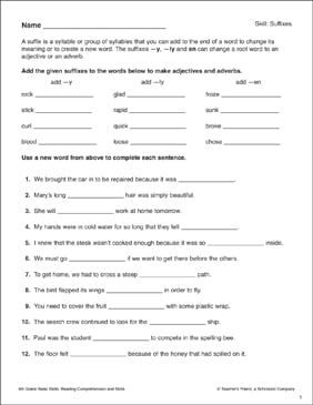 6th Grade Vocabulary Worksheets &  Activities | Scholastic