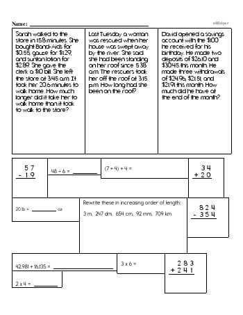 6th Grade Word Problems | FreeEducationalResources.com