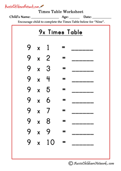 7 and 8 times table worksheet