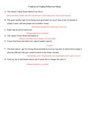 7 habits of highly effective teens worksheet
