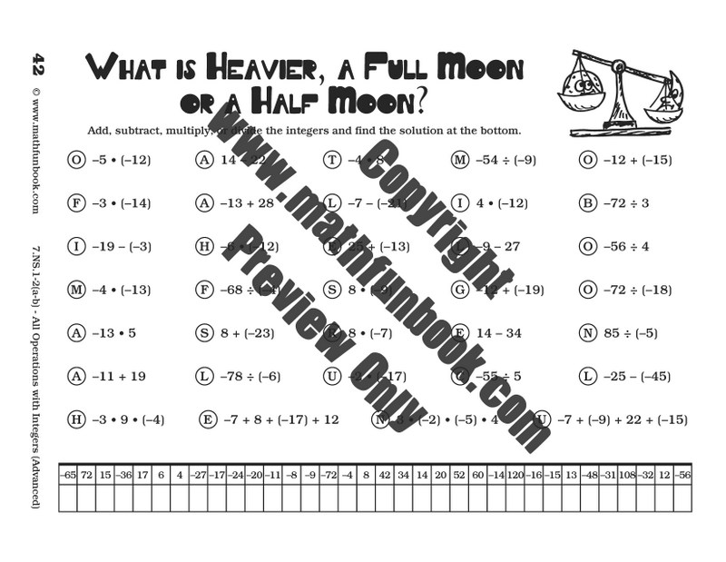 Grade 7 Common Core Math Worksheets - Math Funbook
