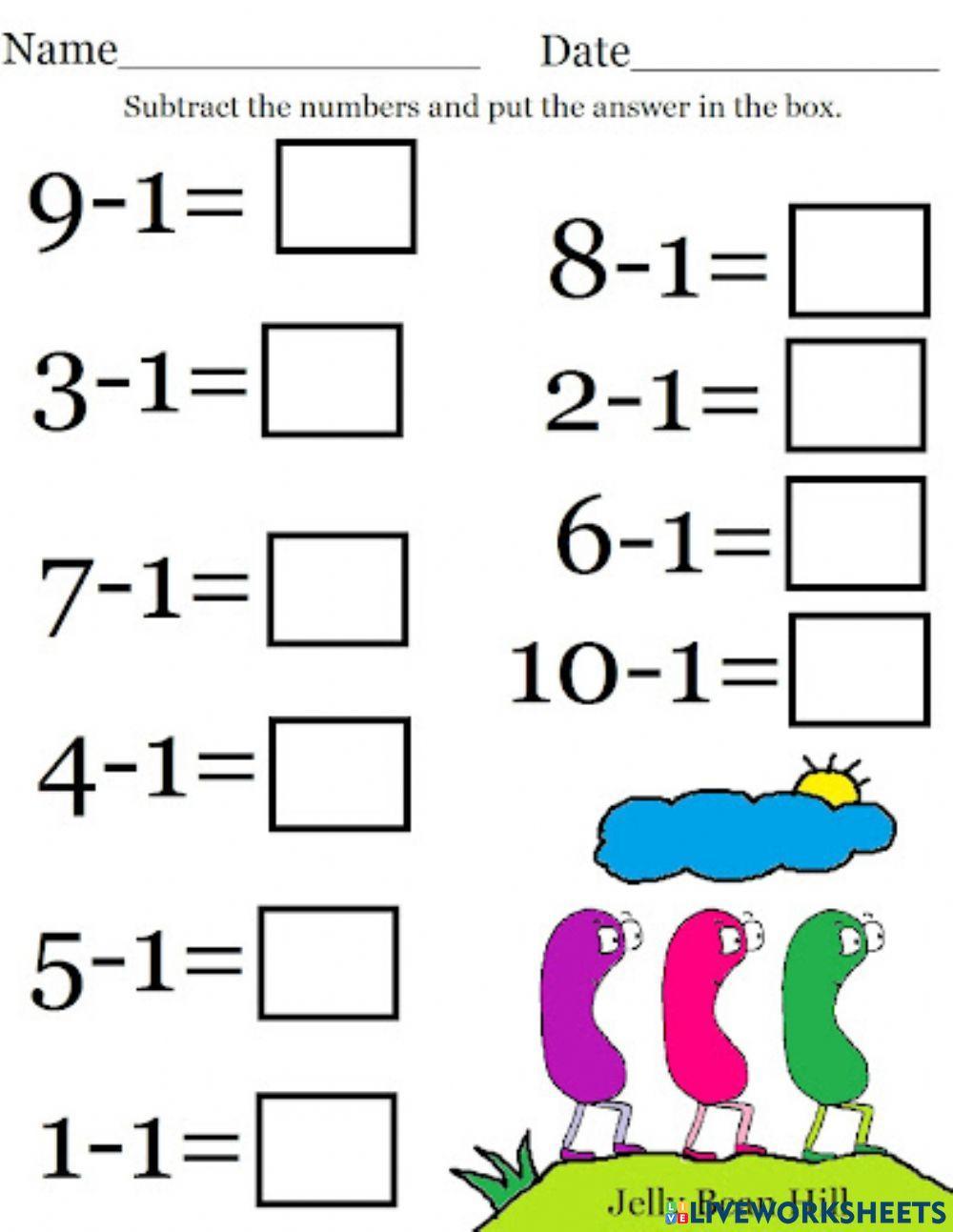 Maths for kids worksheet  