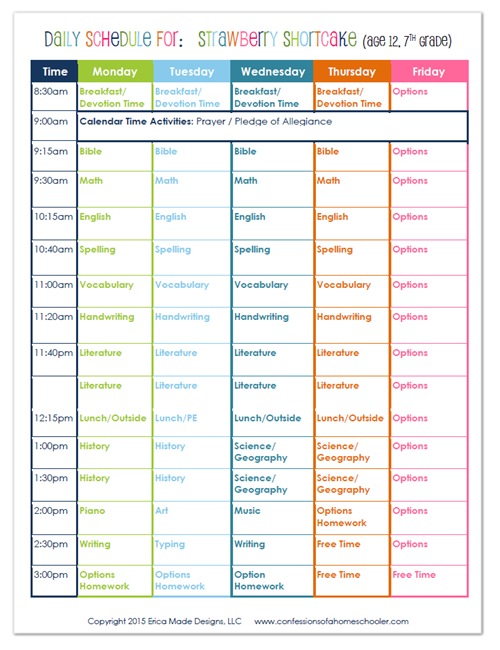 7th grade homeschool worksheet