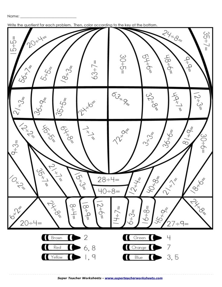 Multiplication Worksheets | Math worksheets, Math coloring ...