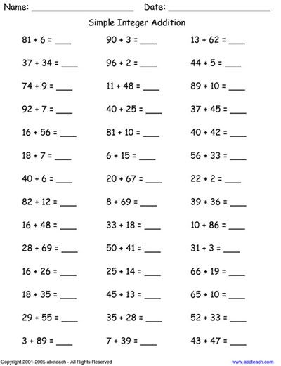 Lets Count Together: Addition Worksheets in 2024 | 7th grade math ...