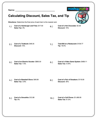 7th grade math word problems worksheet pdf