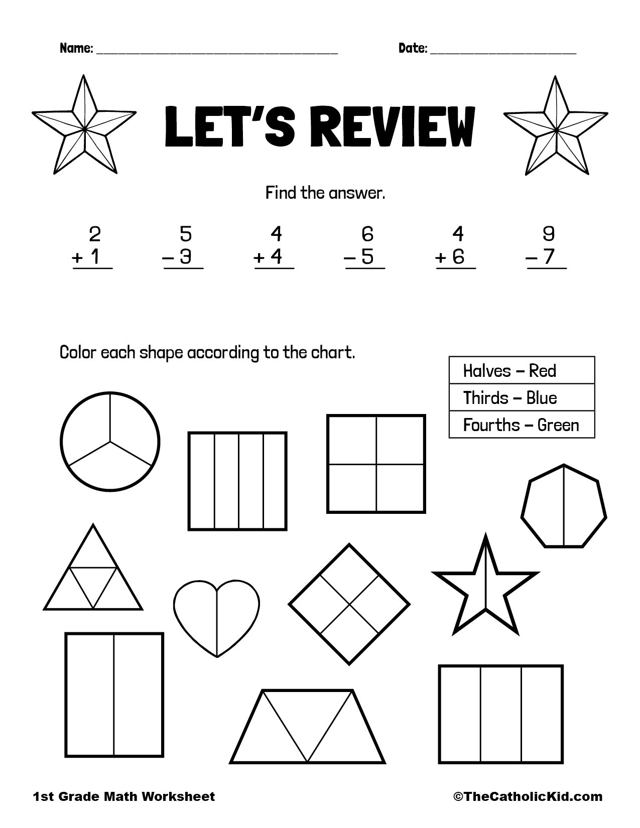 7th grade math worksheet fractions