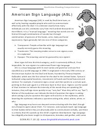 7th Grade Reading Comprehension Worksheets
