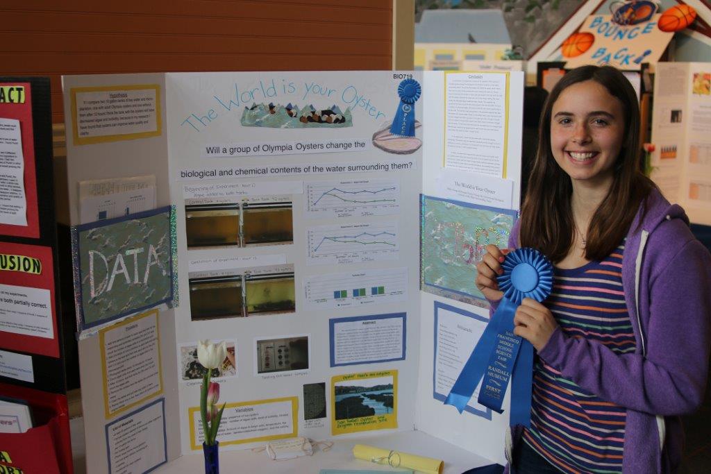The World is Her Oyster: 7th Grade science fair winner inspired by ...