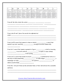 7th grade spelling worksheet free printable