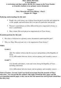 7th grade texas history activities