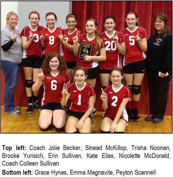 7th grade volleyball 2013