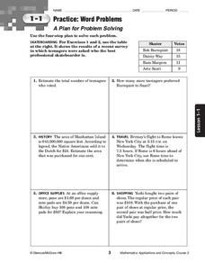 Practice: Word Problems Worksheet for 5th - 7th Grade | Lesson Planet