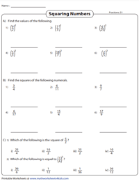 7th Grade Math Worksheets