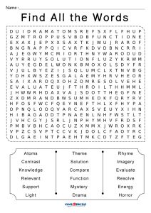 Printable 7th Grade Word Search