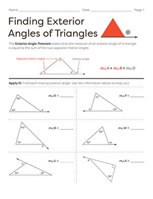 8.G.A.5 Worksheets - Common Core Math